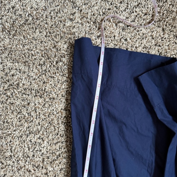 Anthropologie Maeve Pants Women Utility Wide Leg Blue Trousers Preppy - Picture 11 of 12